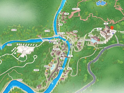 兰西结合景区手绘地图智慧导览和720全景技术，可以让景区更加“动”起来，为游客提供更加身临其境的导览体验。